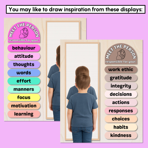Resource preview 3 for Meet the Person Responsible For... Student Templates - Classroom Values & Attitudes