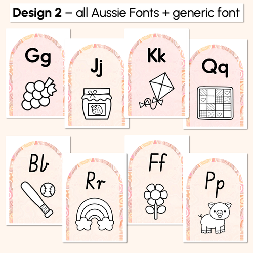 Resource preview 3 for ALPHABET POSTERS - The Jagun Collection