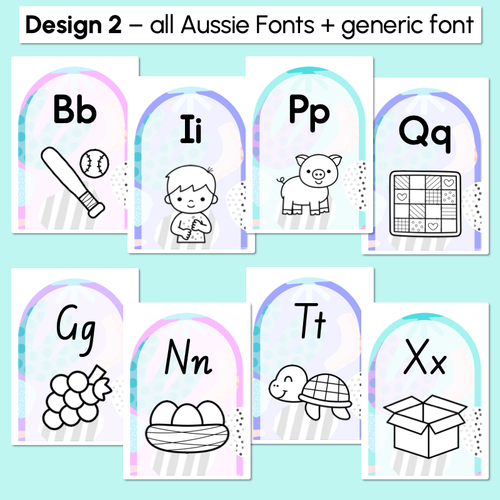 Resource preview 3 for ALPHABET POSTERS - The Wonderland Collection