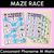 1 for Consonant Phoneme M Words Maze Race - Consonant M Words Mats