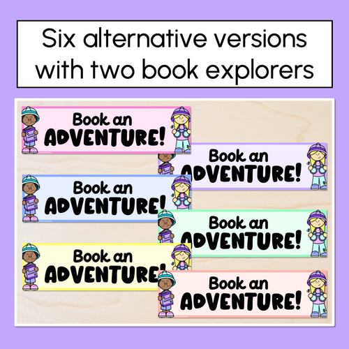 Resource preview 2 for BOOK WEEK 2025 Banners - Book An Adventure