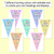 2 for EDITABLE TRIANGLE BUNTING - The Kasey Rainbow Collection