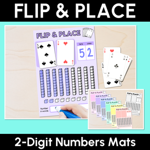 Flip & Place - 2-Digit Numbers - Number Mats