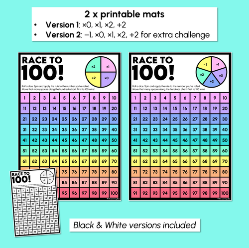 Resource preview 3 for Race to 100 - Multiplication Game