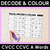 9 for Trace, Decode & Colour - CVC CVCC CCVC Words Decodable Worksheets Bundle