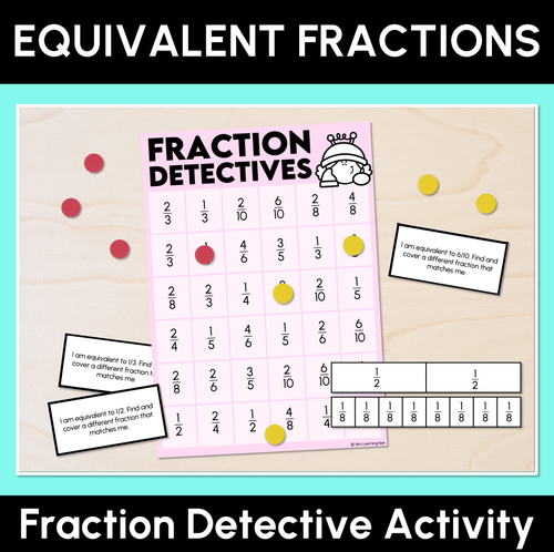 Resource preview 3 for Represent & Compare Equivalent Fractions as Lengths - Grade 3 & 4 Unit of Work