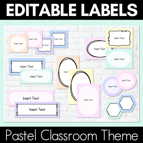 Resource preview 4 for Pastel Classroom Decor Bundle