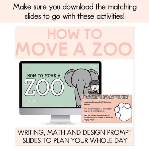 Resource preview 6 for How To Move A Zoo Writing, Maths & Design Prompt Editable Slides - Book Week 2025