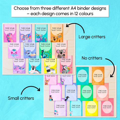 Resource preview 2 for Editable Binder & Spine Labels - The Kutopia Collection