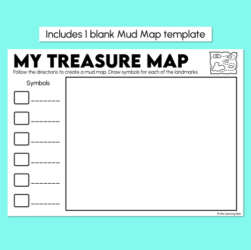 Resource preview 3 for My Treasure Map - Position & Direction Activity