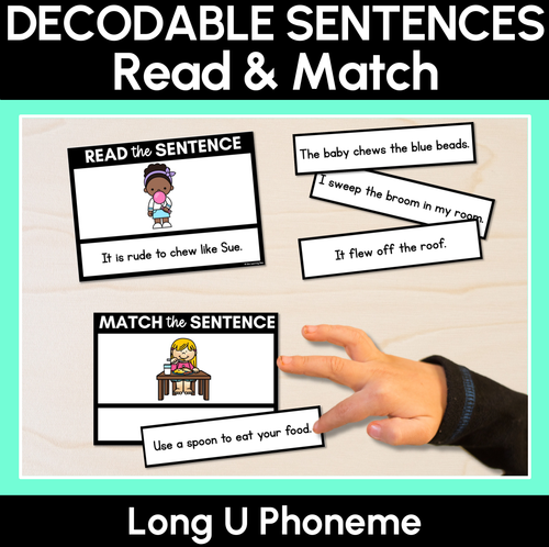 Resource preview 14 for Long Vowel Decodable Sentence Activities COMPLETE BUNDLE