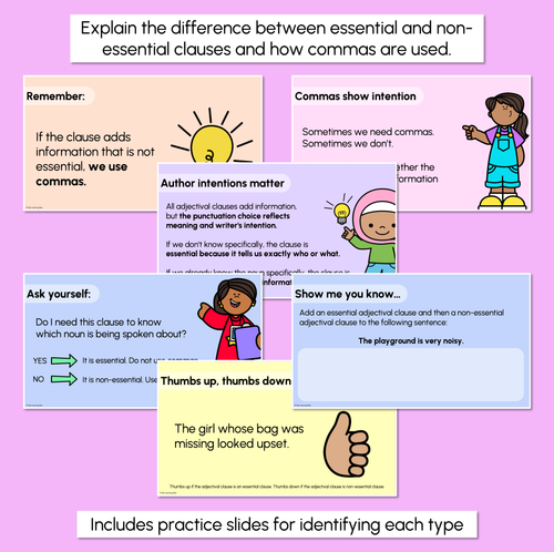 Resource preview 4 for Adjectival Clause Explicit Teaching Slides
