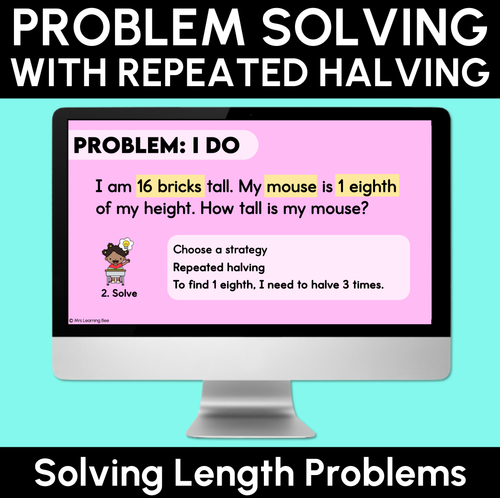 Resource preview 1 for Problem Solving with Repeated Halving - Solving Length Problems Digital Slides