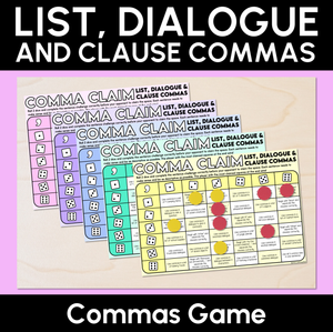 List, Dialogue & Clause Commas - Commas Game