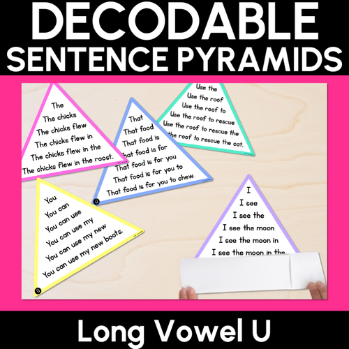 Resource preview 17 for Decodable Sentence Pyramids Complete Bundle