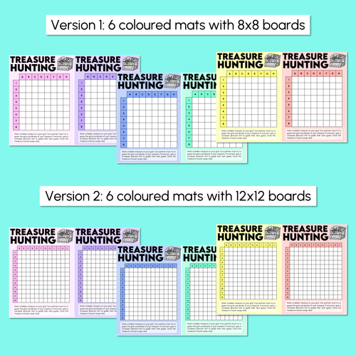 Resource preview 3 for Finding Locations Using Grid References - Treasure Hunting Mats