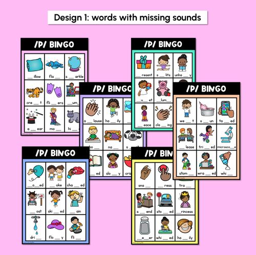 Resource preview 2 for P SOUND BINGO - Ways to spell the /p/ phoneme