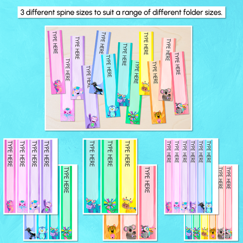 Resource preview 3 for Editable Binder & Spine Labels - The Kutopia Collection