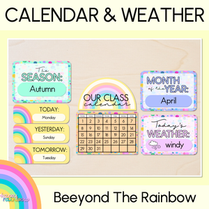CALENDAR & WEATHER DISPLAY- The Kasey Rainbow Collection