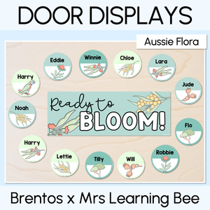 Classroom Door or Window Display - Editable - Aussie Flora - The Brentos Collection