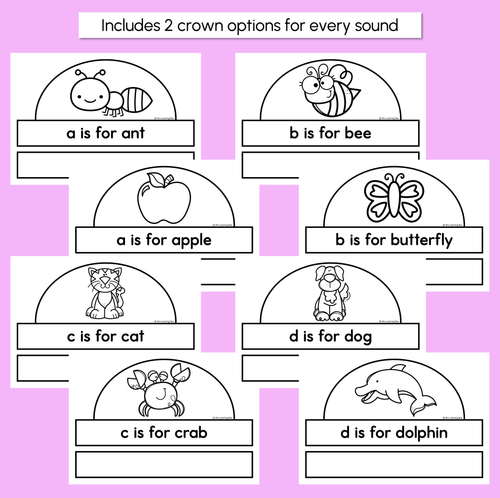 Resource preview 2 for Alphabet Crowns – Beginning Sounds