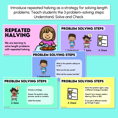 Resource preview 2 for Problem Solving with Repeated Halving - Solving Length Problems Digital Slides