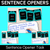 1 for Sentence Openers Task Cards - VCOP aligned