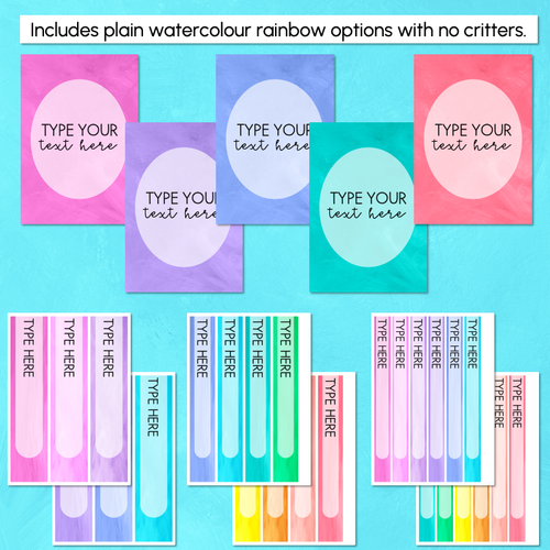 Resource preview 4 for Editable Binder & Spine Labels - The Kutopia Collection
