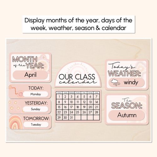 Resource preview 2 for CALENDAR & WEATHER DISPLAY- The Jagun Collection