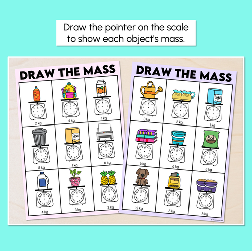 Resource preview 2 for Draw the Mass - Recording Mass Using A Scale Mats