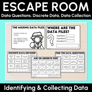 Escape Room - Identifying & Collecting Data - Printables