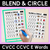 3 for Blend & Circle - CVC CVCC CCVC Words Blending Mats Bundle