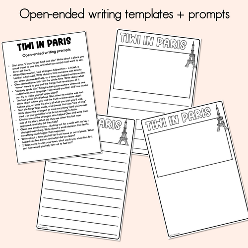 Resource preview 3 for Tiwi in Paris Printable Pack - Literacy, Maths, Book Crafts & Design Printables - Book Week 2026