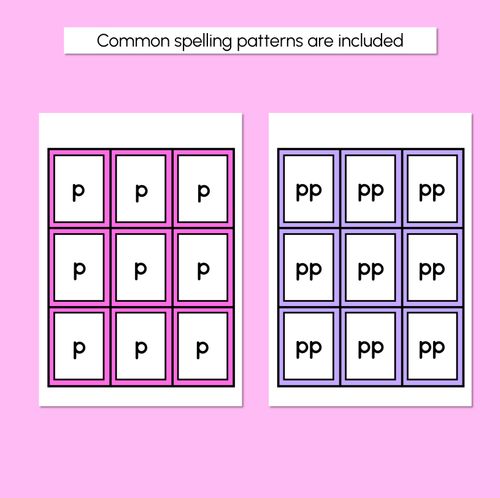 Resource preview 4 for P SOUND BINGO - Ways to spell the /p/ phoneme