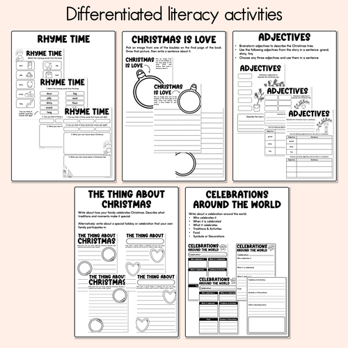 Resource preview 4 for The Thing About Christmas Printable Pack - Literacy, Maths, Book Crafts & Design Printables - Book Week 2026