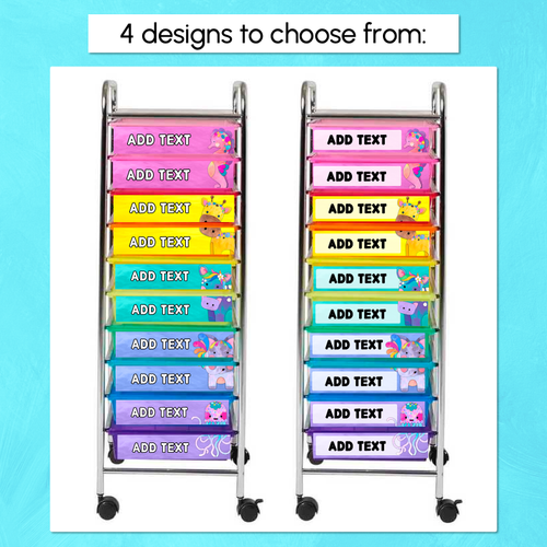 Resource preview 2 for Rainbow Trolley Labels - The Kutopia Collection