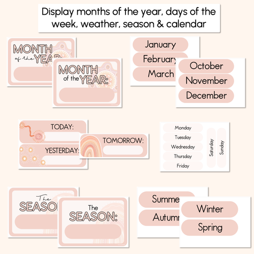 Resource preview 4 for CALENDAR & WEATHER DISPLAY- The Jagun Collection