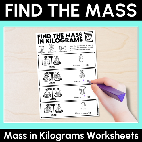 Resource preview 16 for Mass: Compare Objects using Kilograms - Grade 3 & 4 Unit of Work