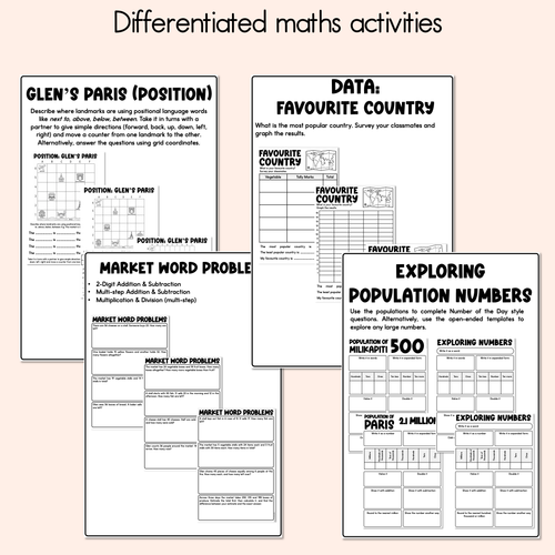 Resource preview 5 for Tiwi in Paris Printable Pack - Literacy, Maths, Book Crafts & Design Printables - Book Week 2026