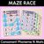 1 for Consonant Phoneme N Words Maze Race - Consonant N Words Mats