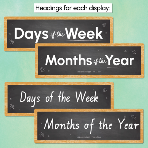 Resource preview 3 for Days of the Week & Months of the Year Display - The Tutti Frutti Collection - Colourful Classroom Decor