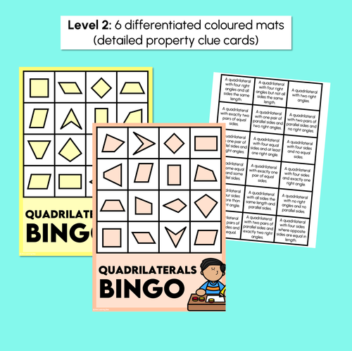 Resource preview 3 for Quadrilaterals Bingo – Board Game