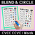 10 for Blend & Circle - CVC CVCC CCVC Words Blending Mats Bundle