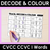 3 for Trace, Decode & Colour - CVC CVCC CCVC Words Decodable Worksheets Bundle