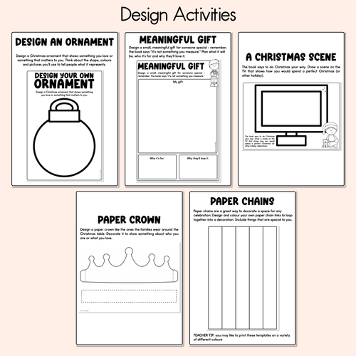 Resource preview 6 for The Thing About Christmas Printable Pack - Literacy, Maths, Book Crafts & Design Printables - Book Week 2026