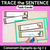 1 for Consonant Digraphs qu ng + x - Trace the Sentence Task Cards - Missing Words
