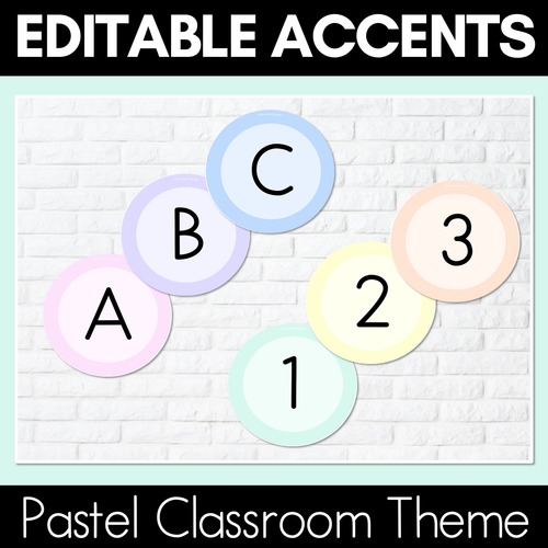 Resource preview 29 for Pastel Classroom Decor Bundle