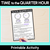 3 for Time to the Quarter Hour - Grade 1 & 2 Unit of Work