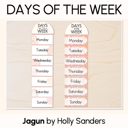Resource preview 1 for DAYS OF THE WEEK DISPLAY - The Jagun Collection