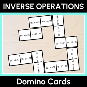 Inverse Operations Domino Cards - Addition & Subtraction